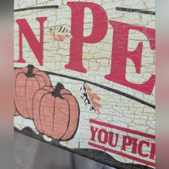 Pumpkin Pete's Metal Fall Sign WE GROW EM! YOU PICK EM! - Picture 8 of 8